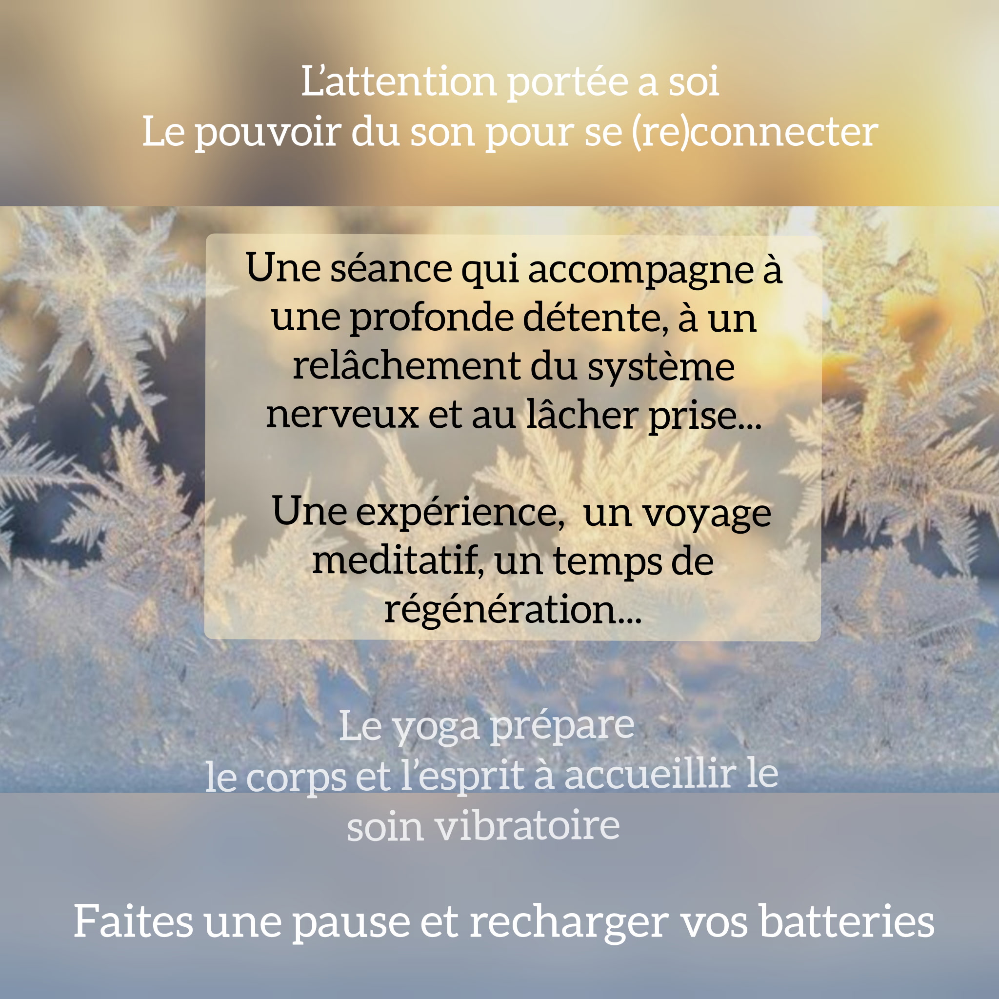 ATELIER YOGA et RELAXATION sonore et vibratoire