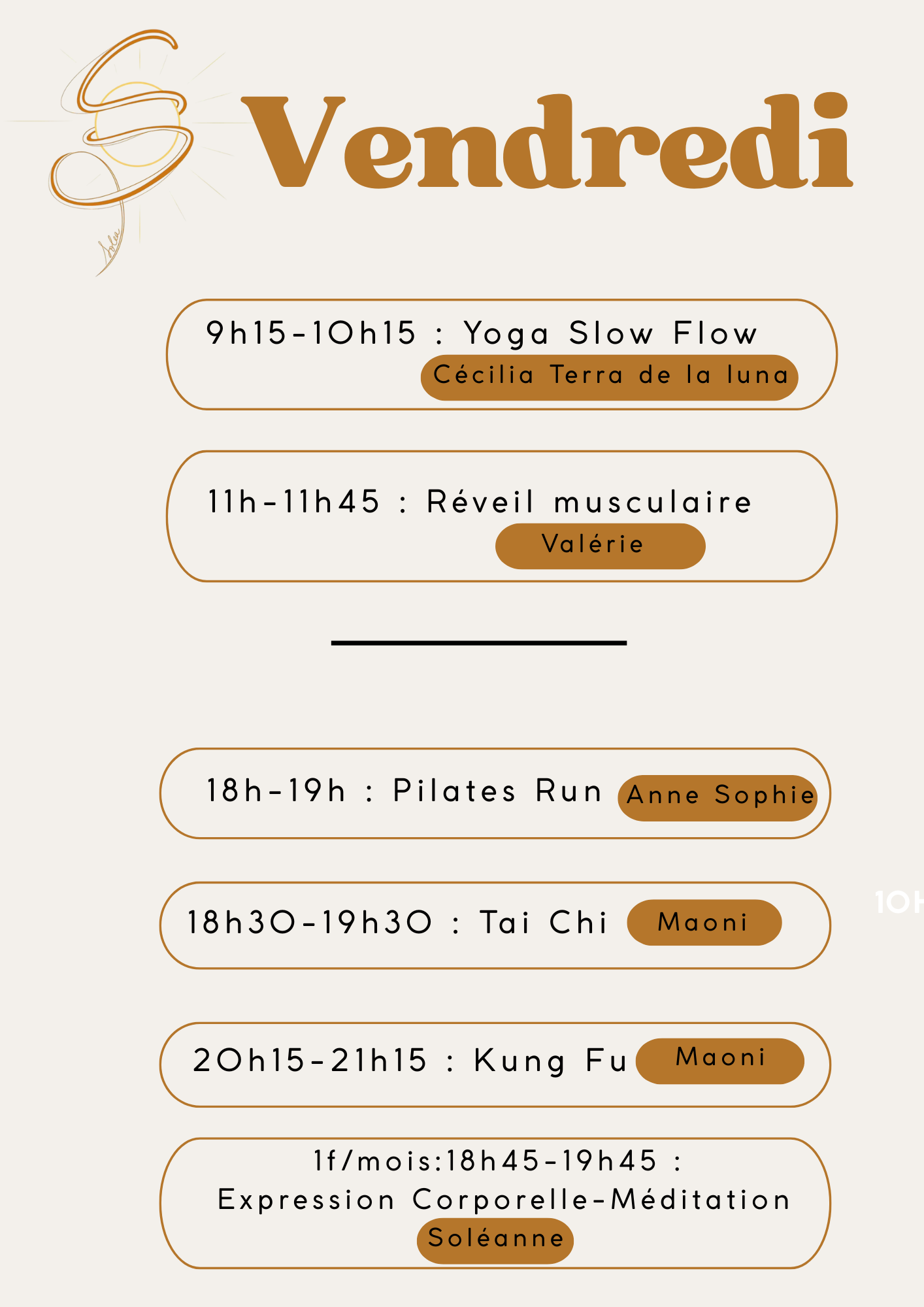 a.5 Planning Vendredi